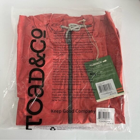 Toad & Co. - Women's Rhubarb Totem Anorak. Size: XL. NIB. (1734) - Picture 2 of 8